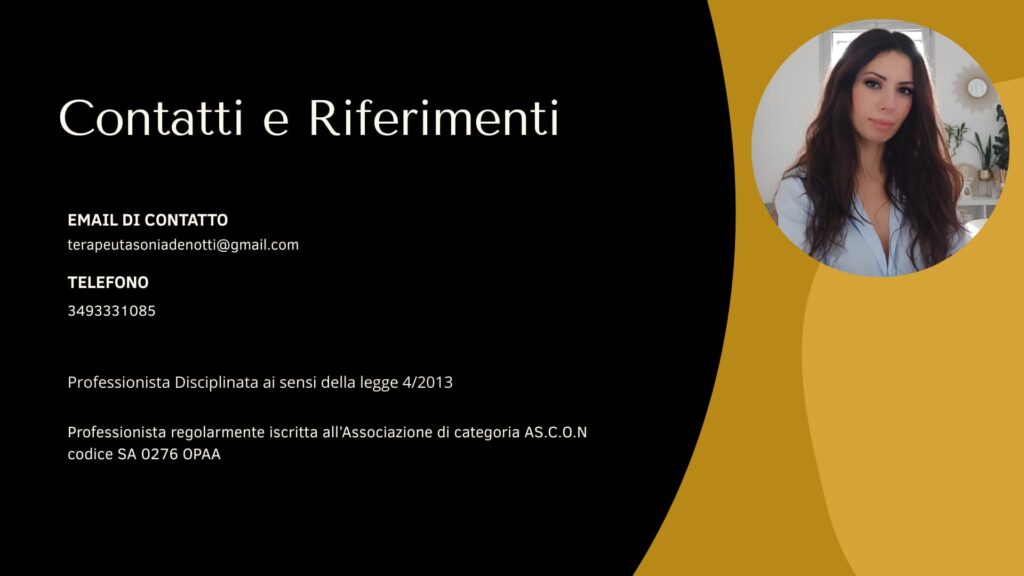 Contatti e riferimenti Sonia Denotti